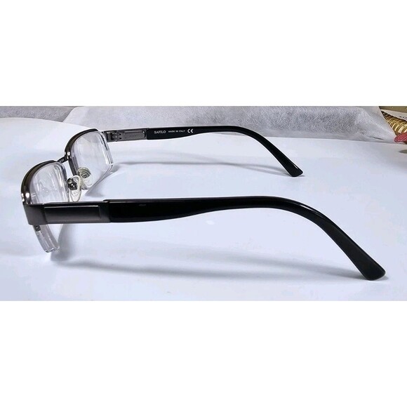 Safilo Unisex Eyeglasses Elasta 7173 OX93 52-18 140 Black/gun Metal FRAMES ONLY - Picture 4 of 15